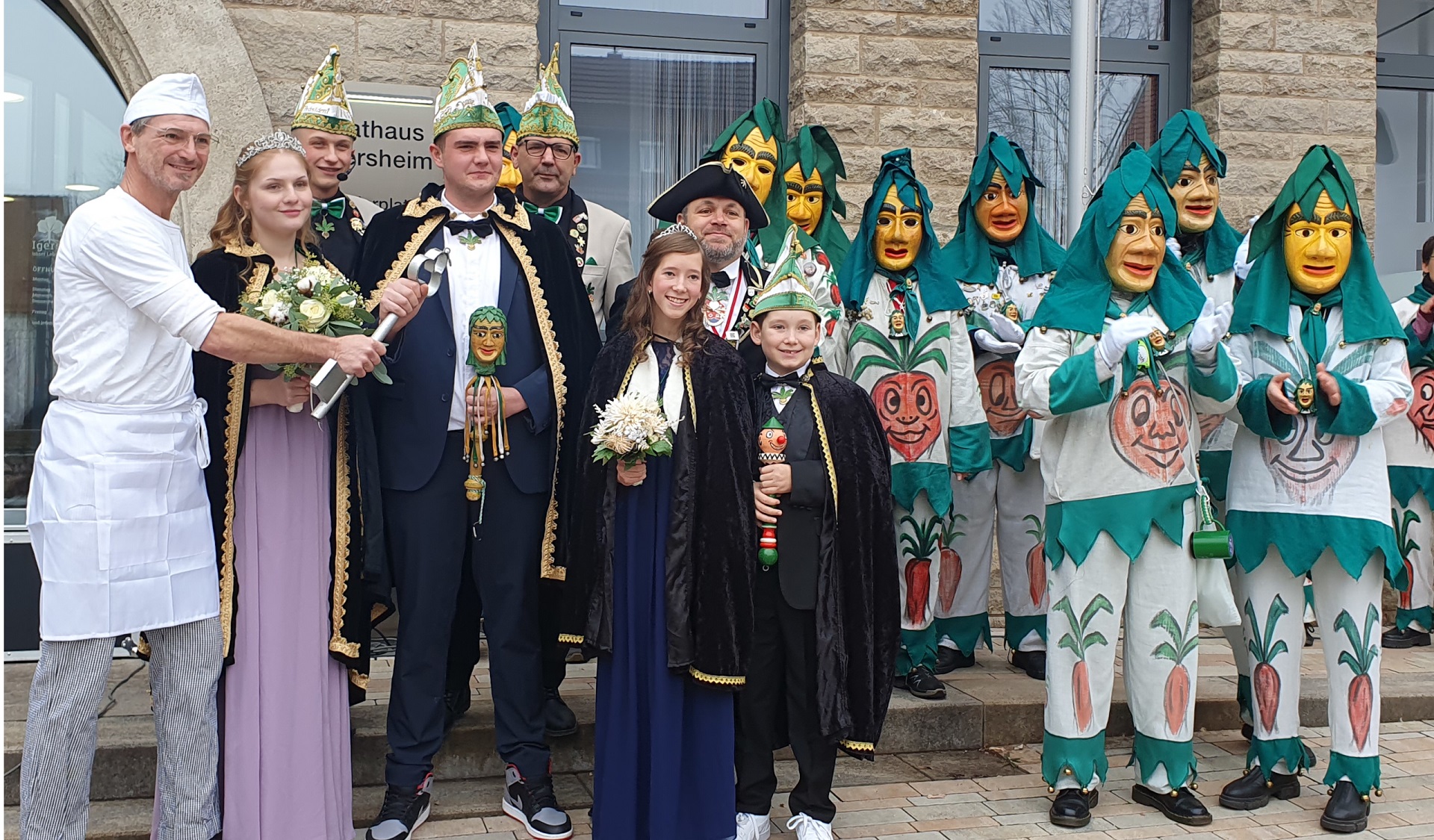 Gruppenbild zum Rathaussturm